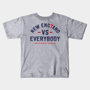 New England Against The World - Gray Kids T-Shirt